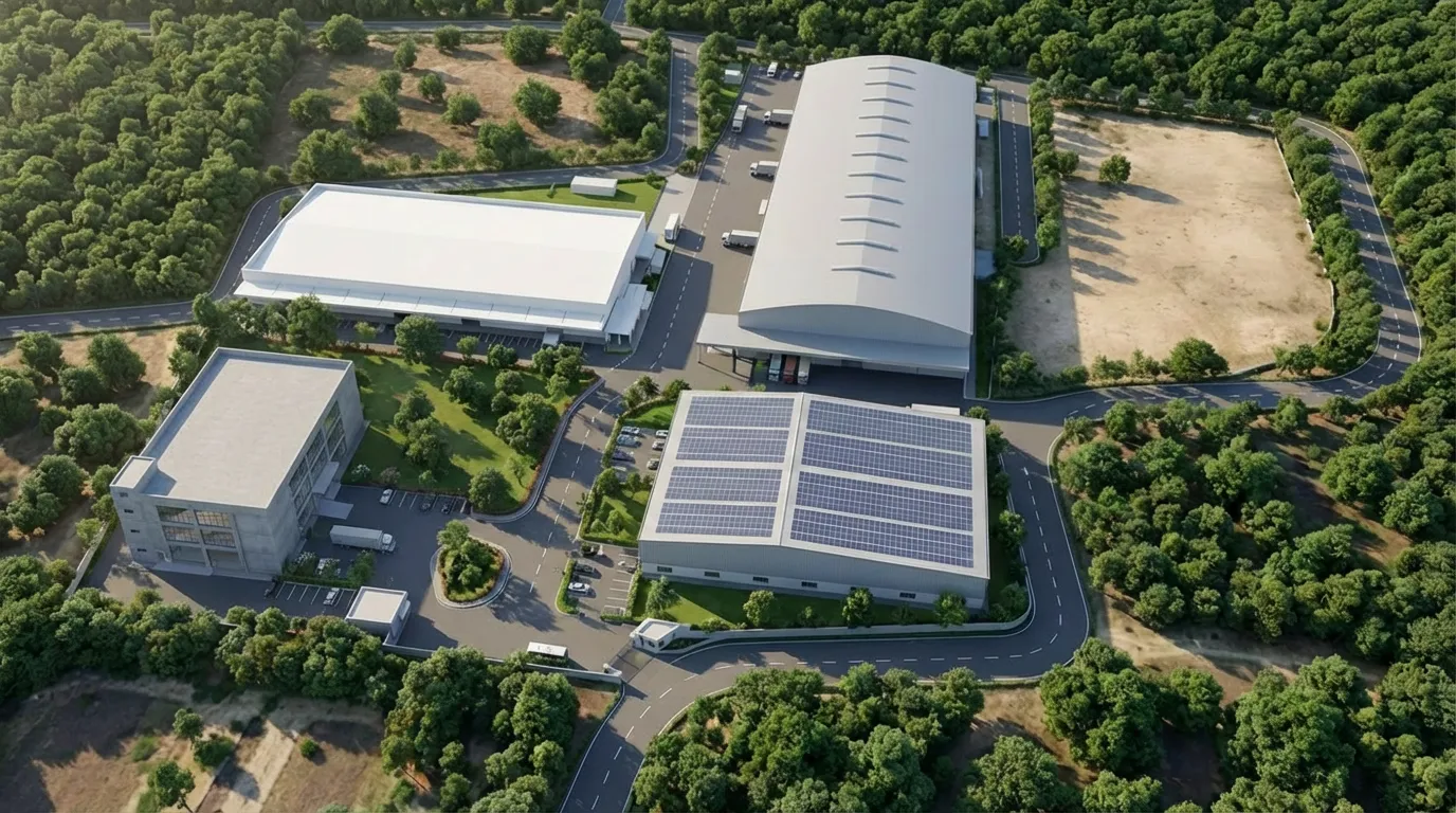 Machinecraft Technologies manufacturing facility aerial view