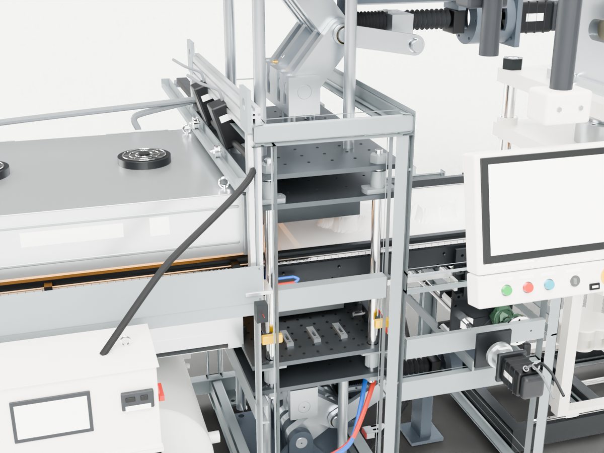 AM-X Mid forming station with toggle-locked platens
